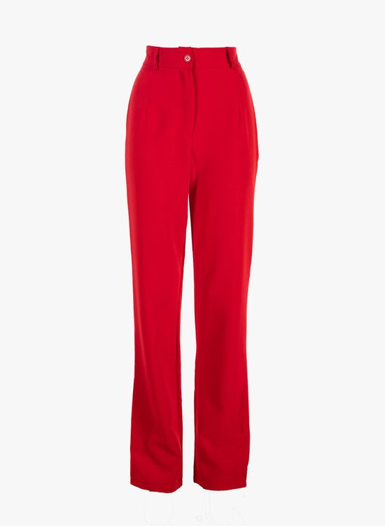 Flared pantalon rood