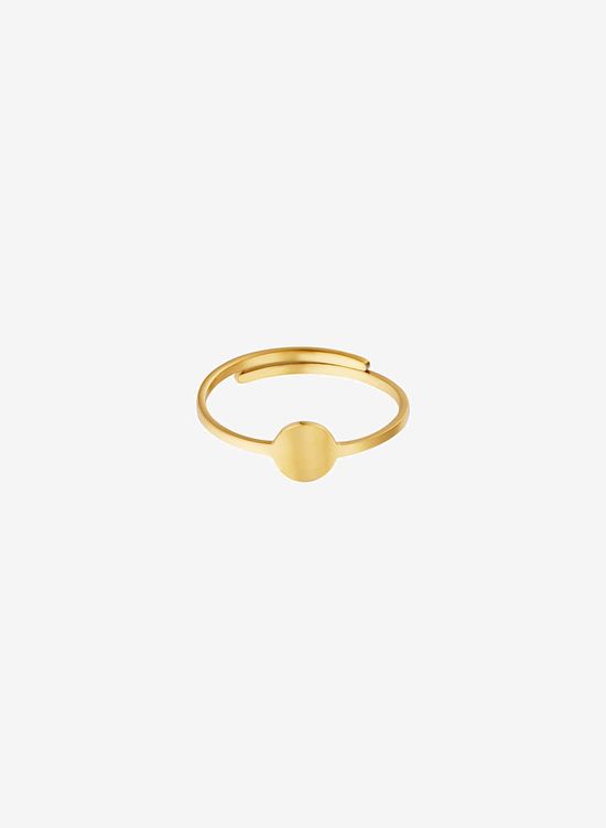 Ring minimalistisch met cirkel