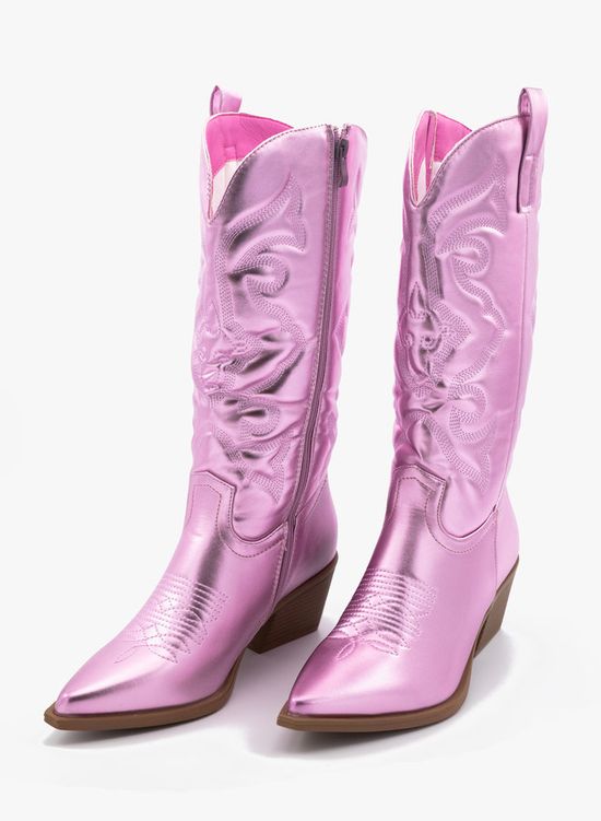 Cowboy laarzen lila roze