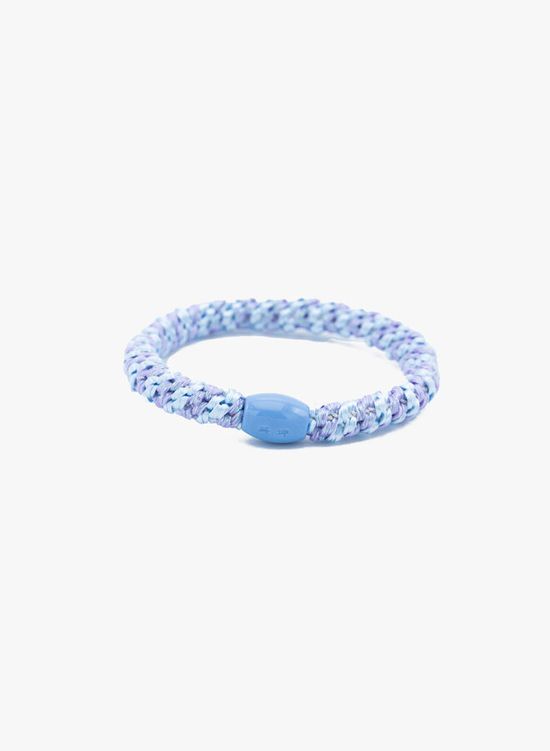 Haarelastiek armband lichtblauw paars