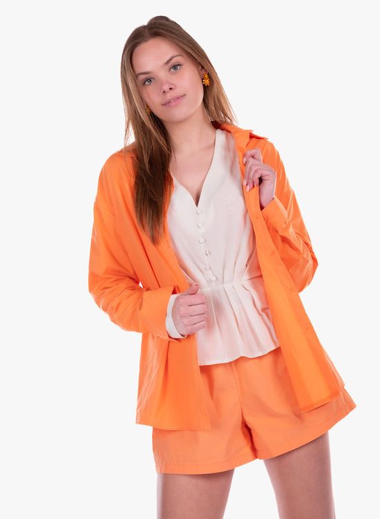 Katoenen blouse oranje