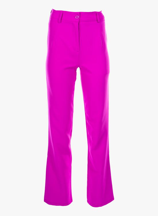 Pantalon loose fit fuchsia roze
