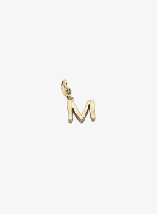 Gouden hanger letter M