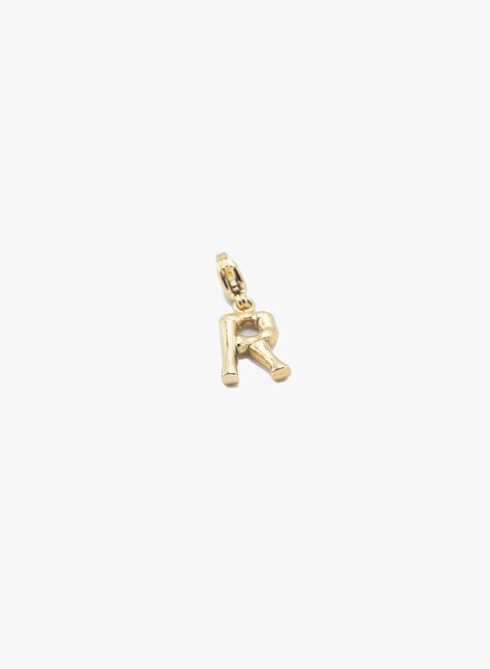 Gouden hanger letter R