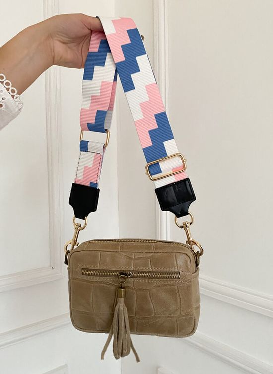 Bag strap blocks roze