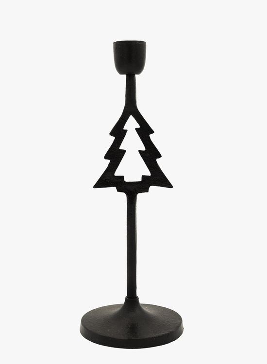 Kerstboom kandelaar zwart