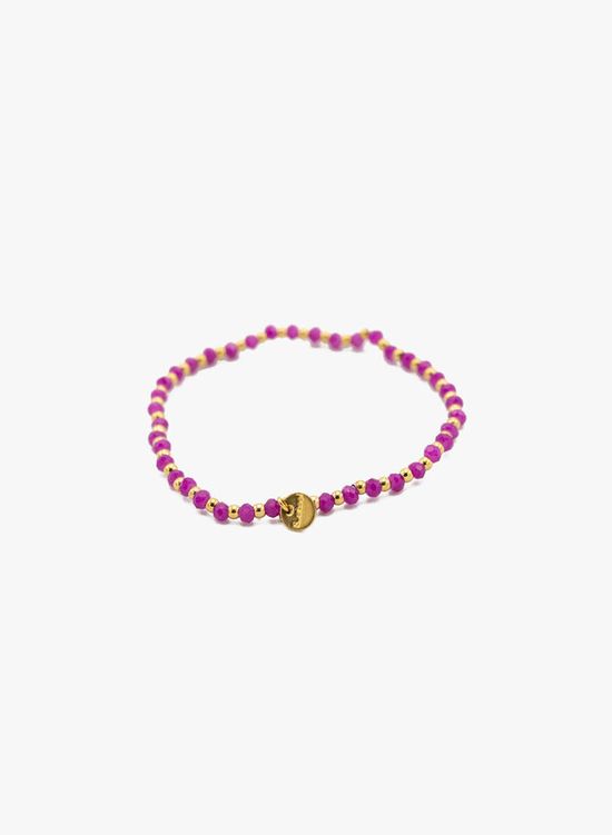 Kralenarmband fuchsia Fenna