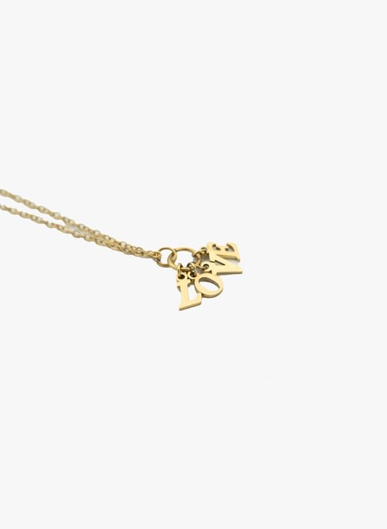 Ketting love letters goud