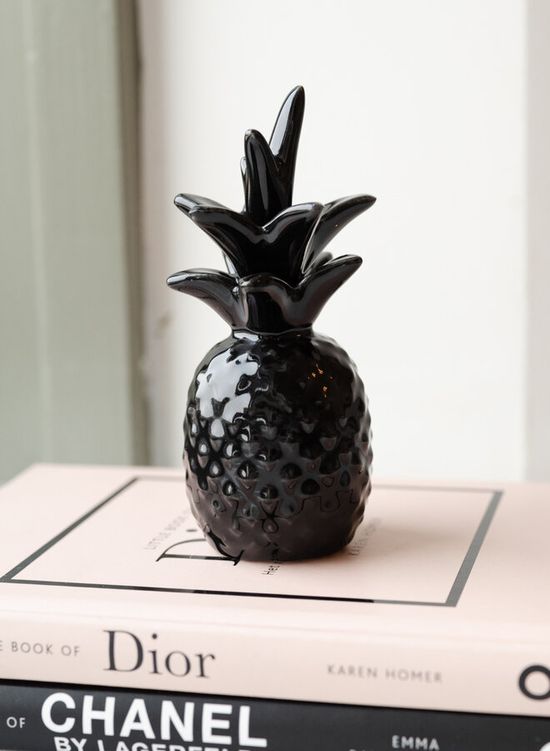 Ornament ananas zwart small