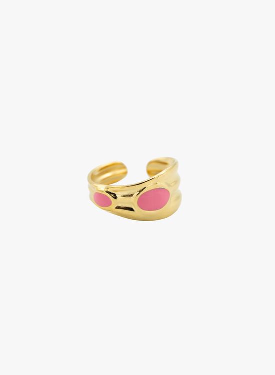 Ring met roze dots Polly