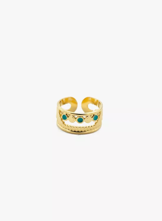 Ring turquoise steen Madelon