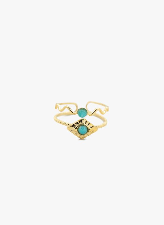 Ring turquoise steen Emma