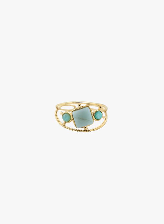 Ring turquoise steen Janny