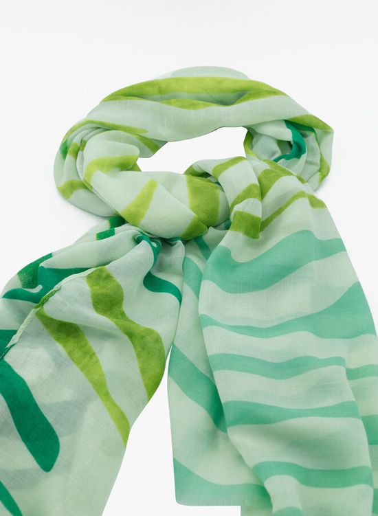Zomer sjaal zebra print groen
