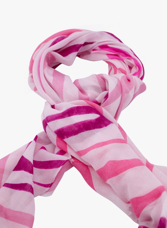 Zomer sjaal zebra print roze