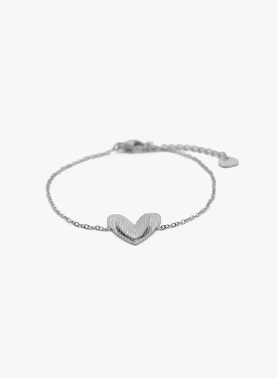 Armband met dubbel hart