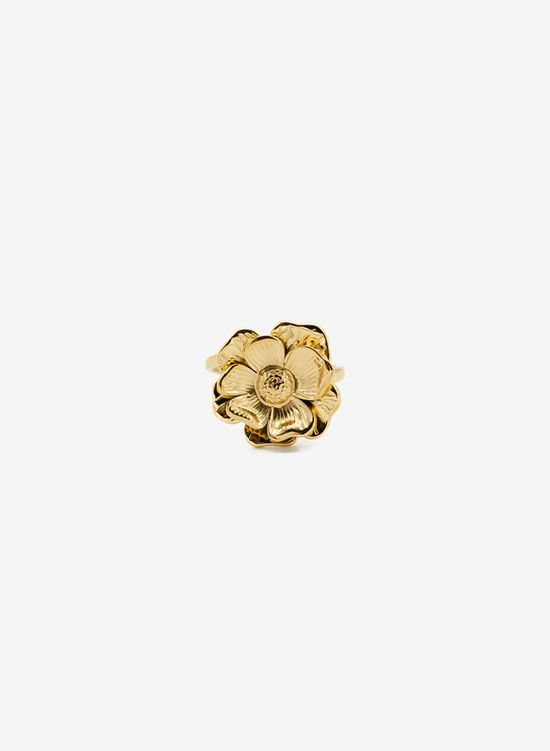 Statement ring bloemen lagen