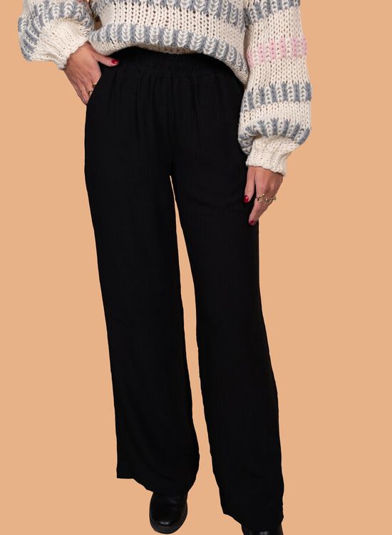 Zwarte pantalon elastisch