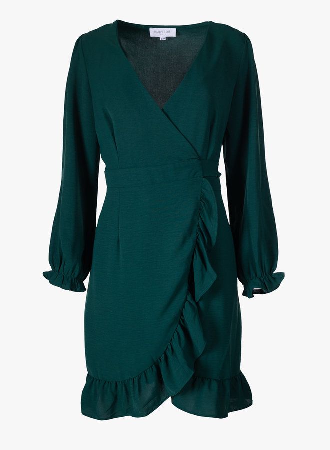 Overslag jurk classy love groen