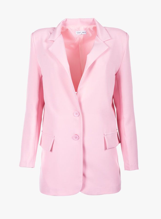 Casual blazer roze